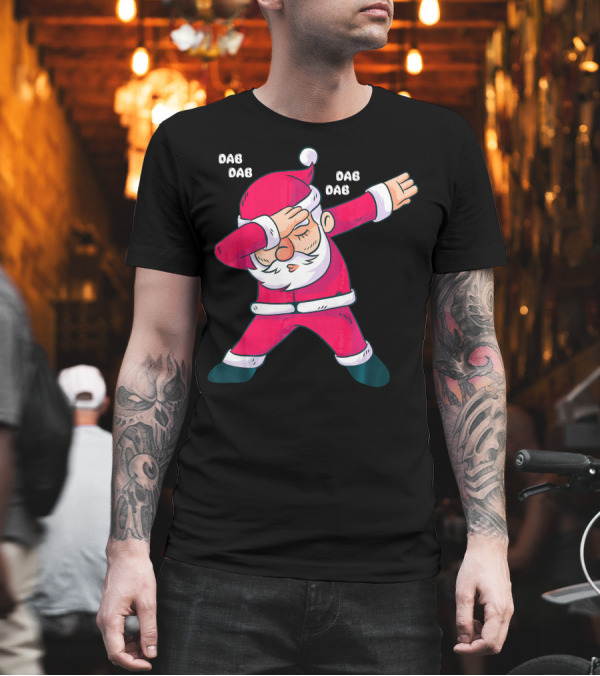 Dab Dab Dab Christmas Dabbing Santa Fun T-Shirt Dab Dab Dab Christmas Dabbing Santa Fun T-Shirt