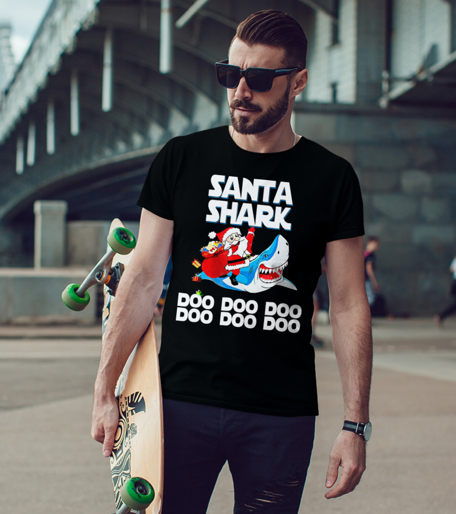 Santa Shark Doo Doo Doo Doo Doo Doo T-Shirt