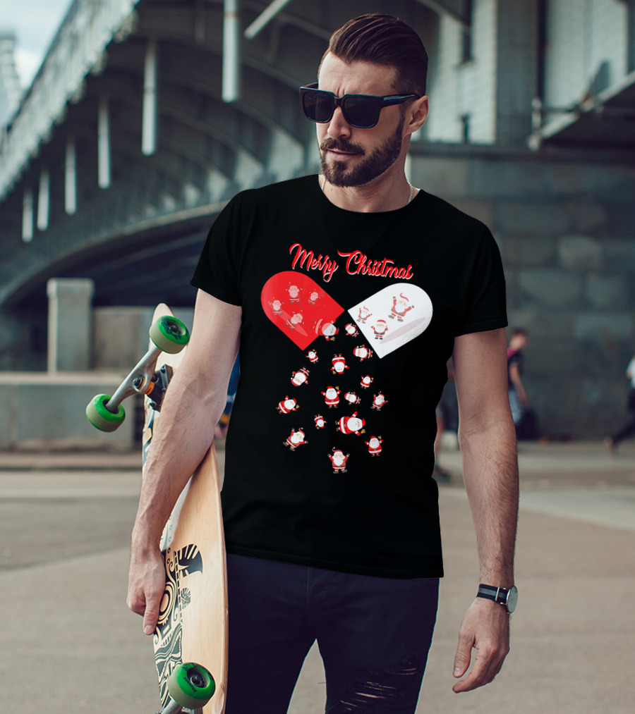 Merry Christmas Santa Capsule Fun T-Shirt