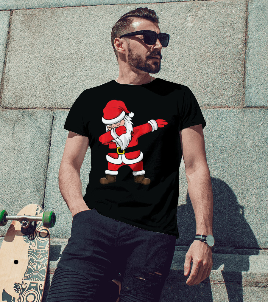 Dabbing Santa Kids Funny Claus Dab Christmas Dance T-Shirt