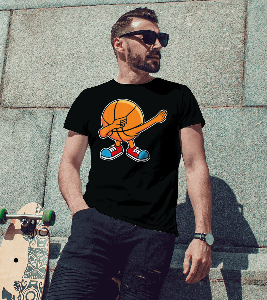 Dabbing Basketball Character With Sneakers T-Shirt