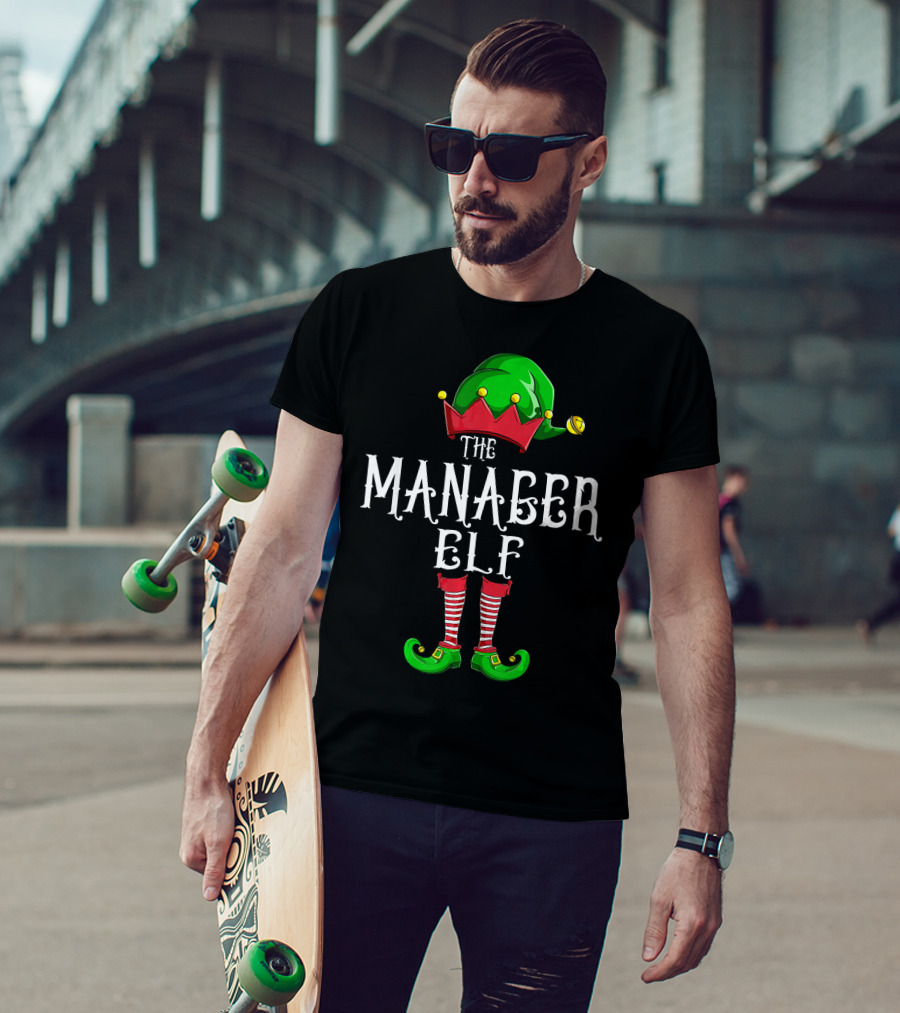 The Manager Elf Christmas Costume T-Shirt