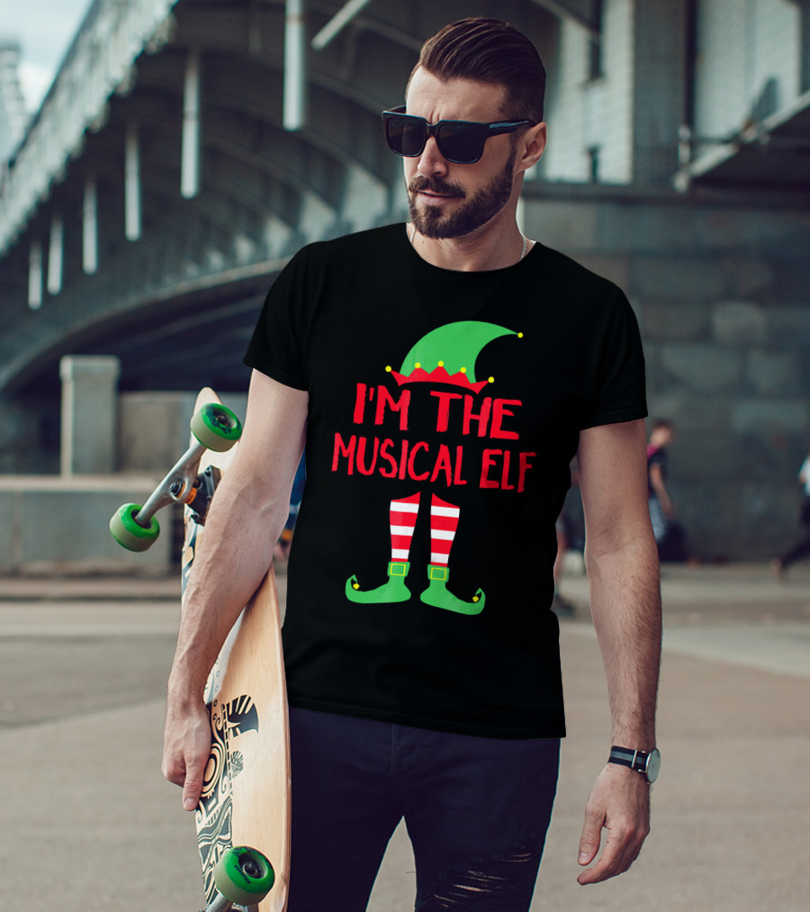 I'm The Musical Elf Matching Family Christmas Pajama Party T-Shirt