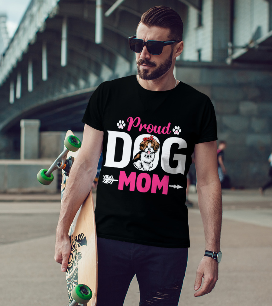 Proud Dog Mom Shih Tzu T-Shirt