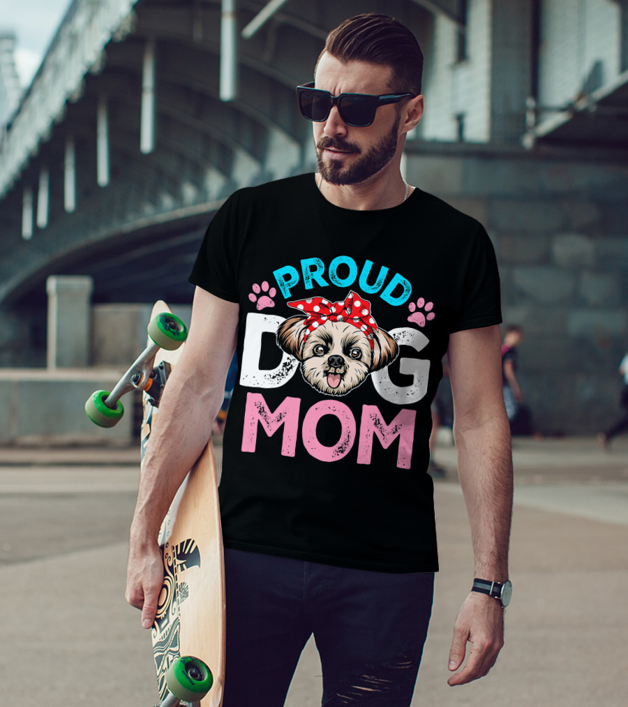 Proud Shih Tzu Dog Mom T-Shirt