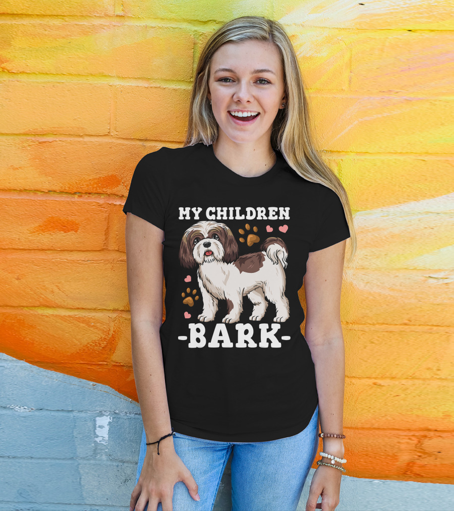 Shih Tzu Paw Heart Bark T-Shirt