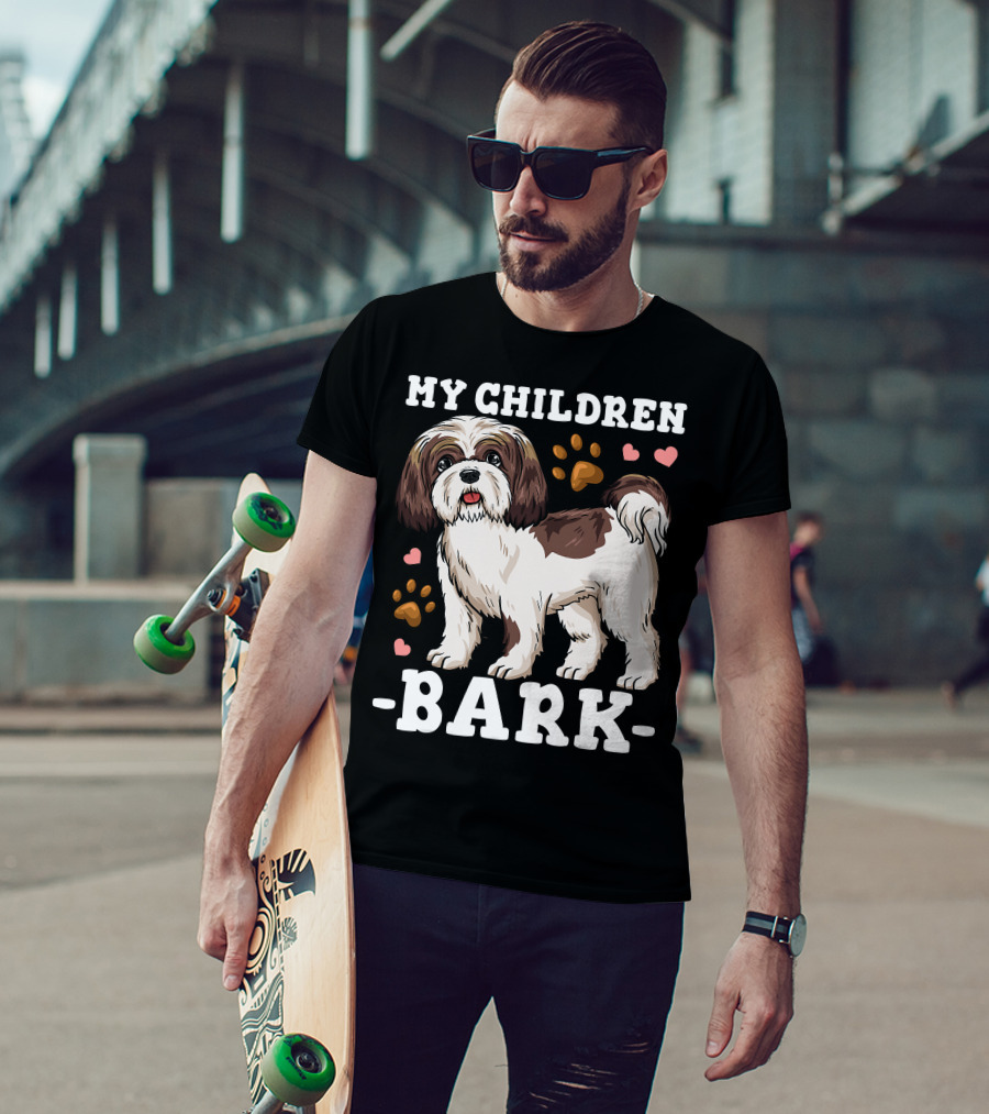 Shih Tzu Paw Heart Bark T-Shirt