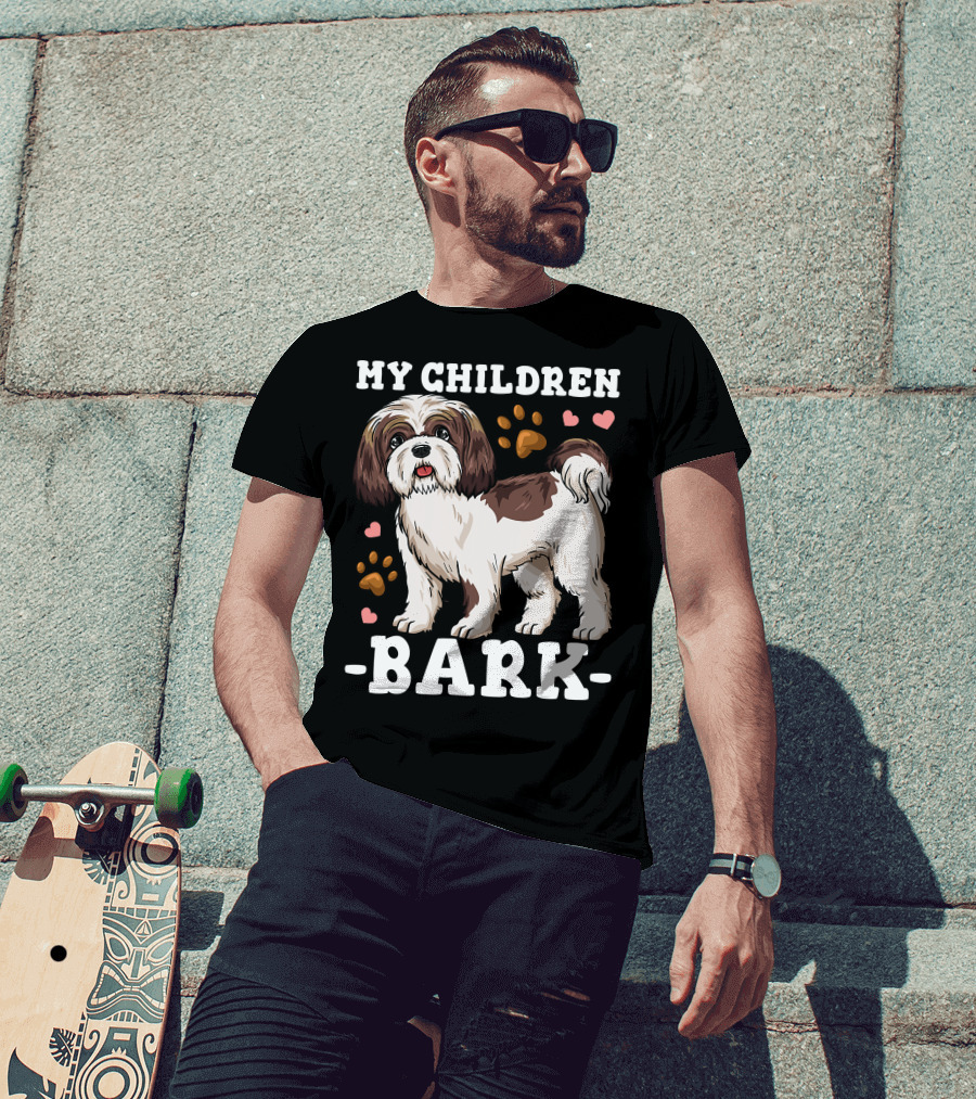 Shih Tzu Paw Heart Bark T-Shirt