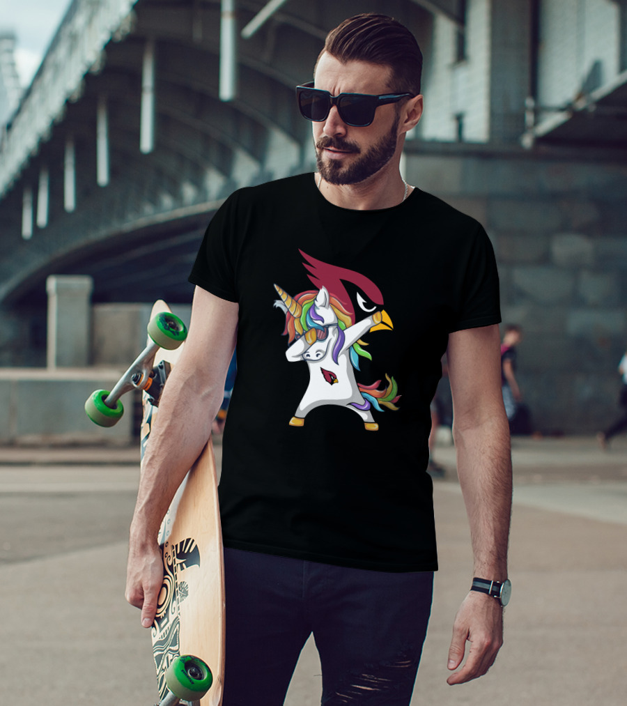Arizona Cardinals Dabbing Unicorn T-Shirt
