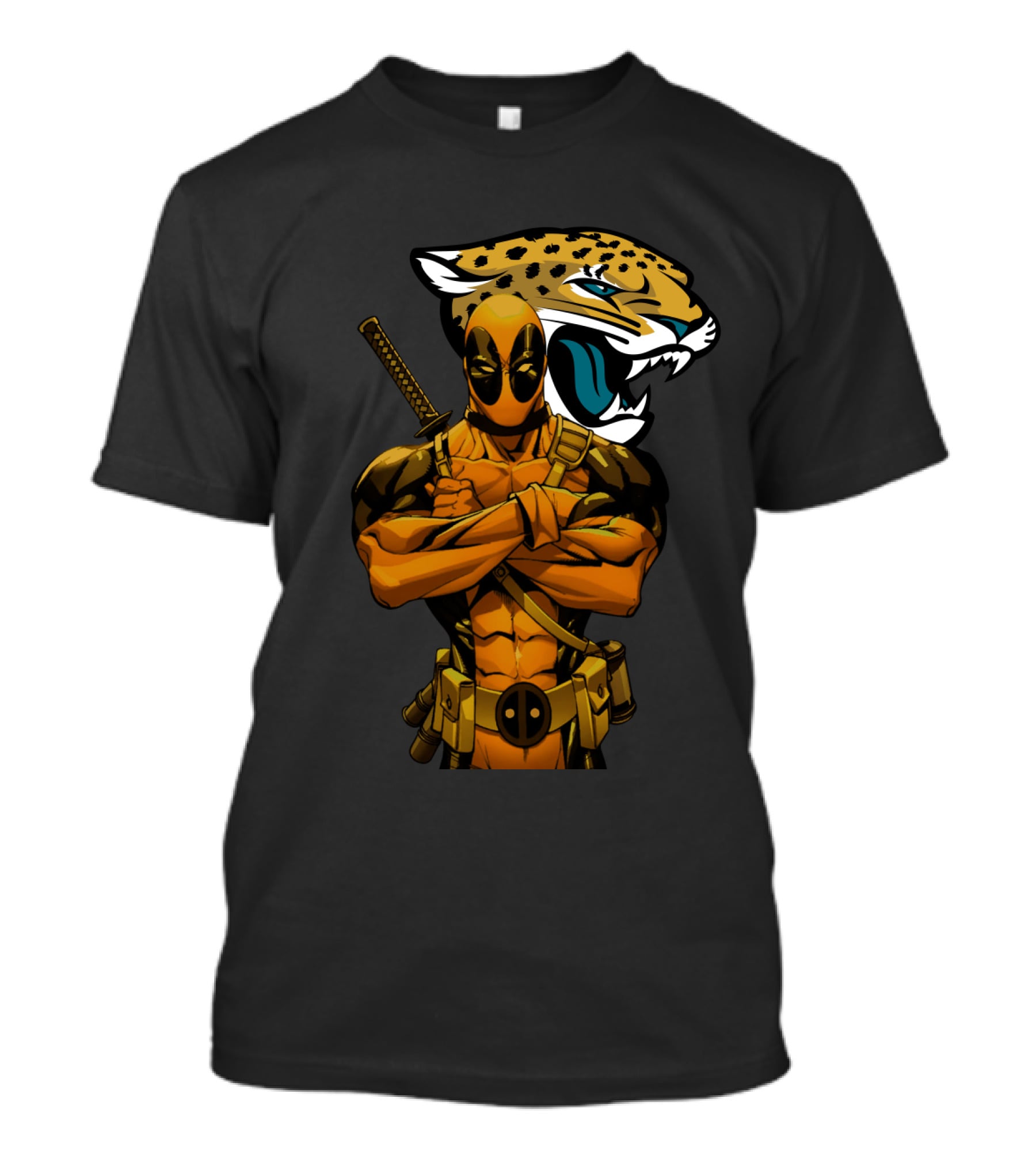 Deadpool Jacksonville Jaguars Crossover Mashup T-Shirt