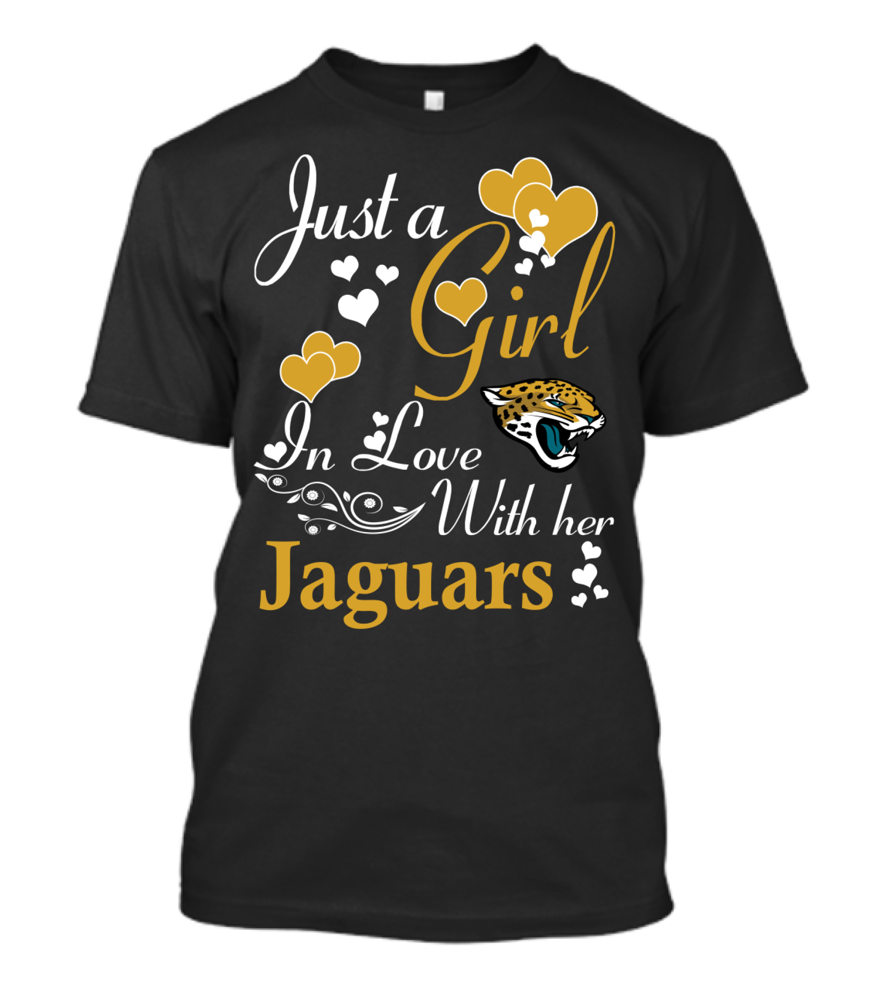 Just A Girl In Love With Her Jacksonville Jaguars T-Shirt
