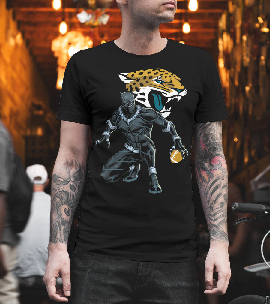 Jacksonville Jaguars Panther Crossover Football T-Shirt