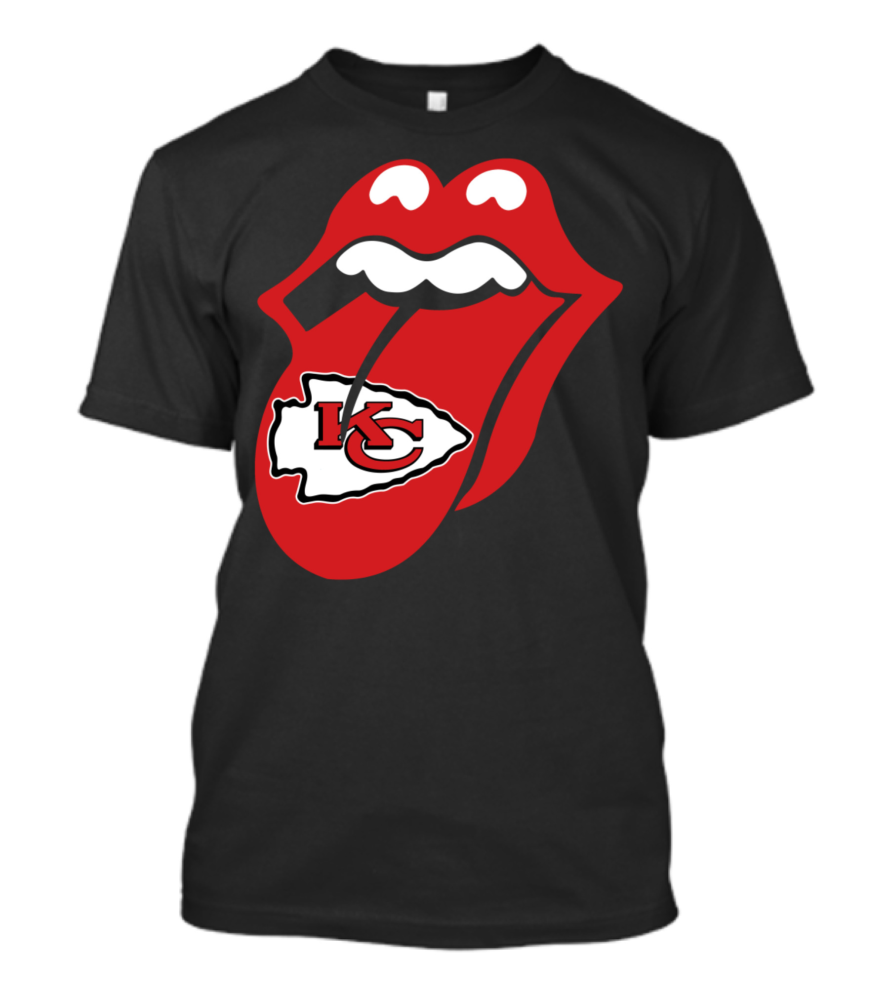 Kansas City Chiefs Kc Arrowhead Tongue T-Shirt