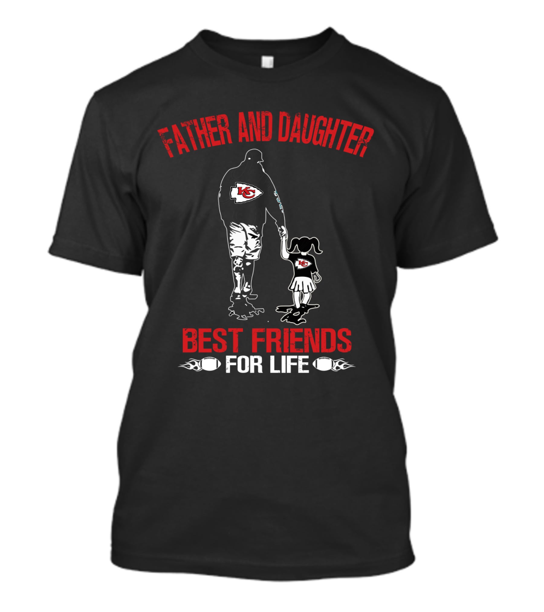 Father And Daughter Kansas City Chiefs Best Friends For Life T-Shirt